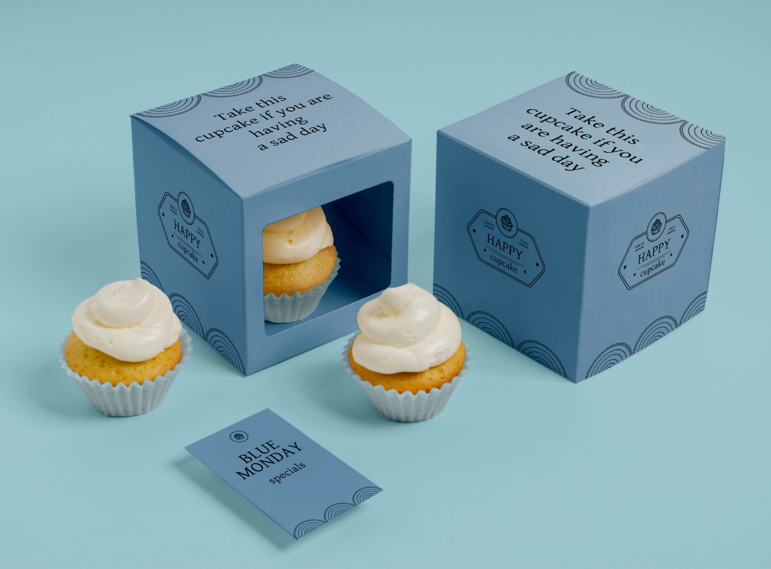 Blue Food Packaging Boxes