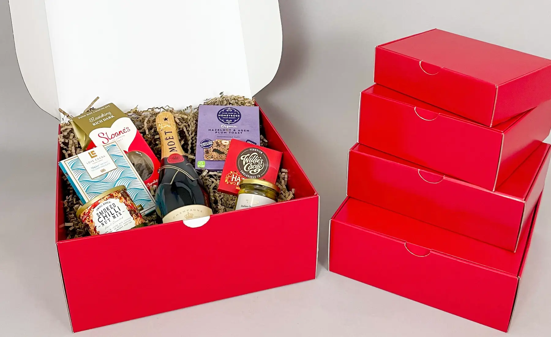 Red Food Packaging Boxes