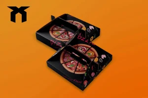 Custom pizza box with logo